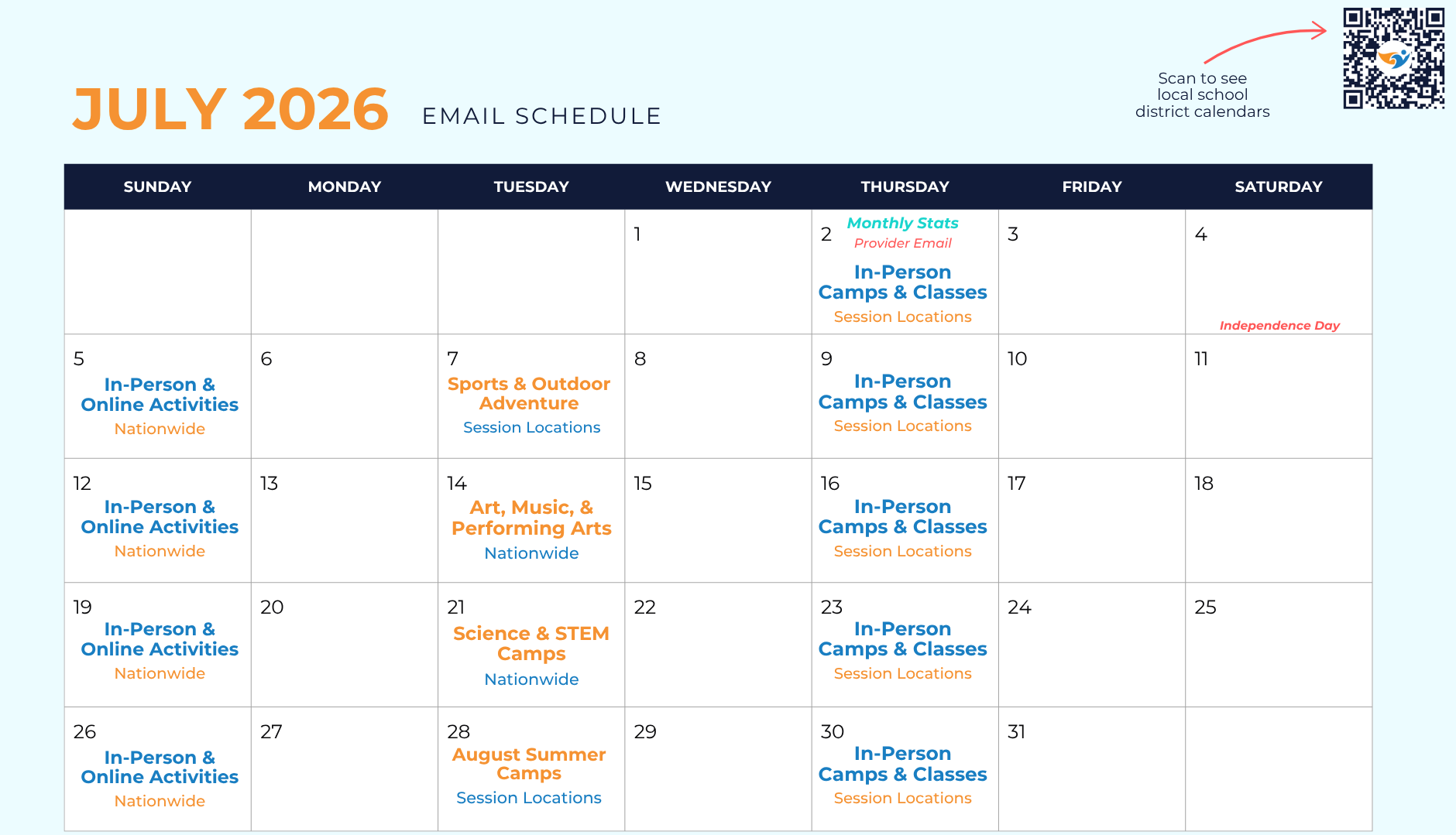 ActivityHero June 2026 calendar